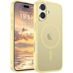 Buttercream Yellow I-phone 17 Pro Max Case Compatible Mag Safe Matte Shockproof